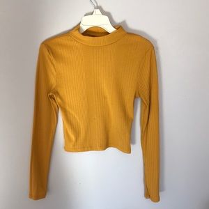 MUSTARD CROP TOP